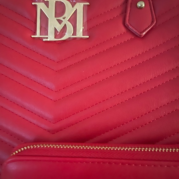 Badgley Mischka set. NWT. Tote bag and wallet. Has lap top pocket.  MRSP $208 - Picture 2 of 9